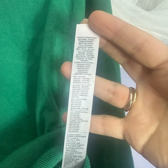 Liu Jo off shoulder Green Sweater - Picture 4 of 6